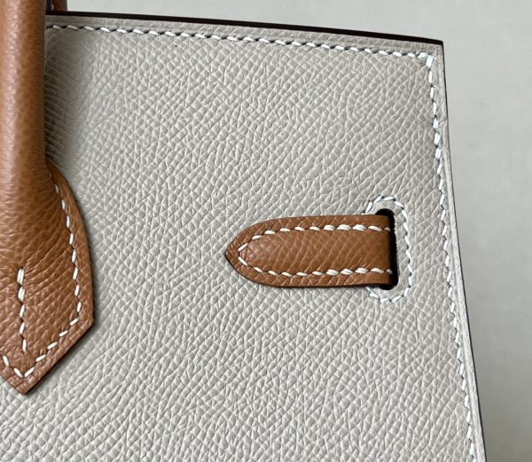 Birkin HSS 25 Trench S2 And Gold 37 Epsom Gold Hardware - Image 6