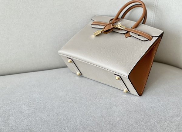 Birkin HSS 25 Trench S2 And Gold 37 Epsom Gold Hardware - Image 9