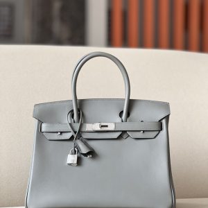 Birkin 30 Swift Gris Meyer 0L Palladium Hardware