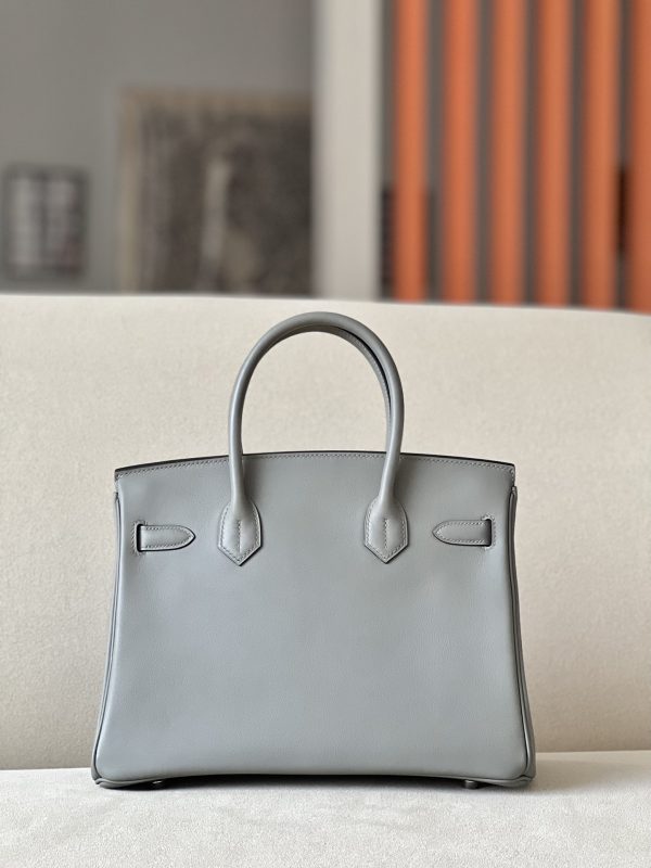 Birkin 30 Swift Gris Meyer 0L Palladium Hardware - Image 2