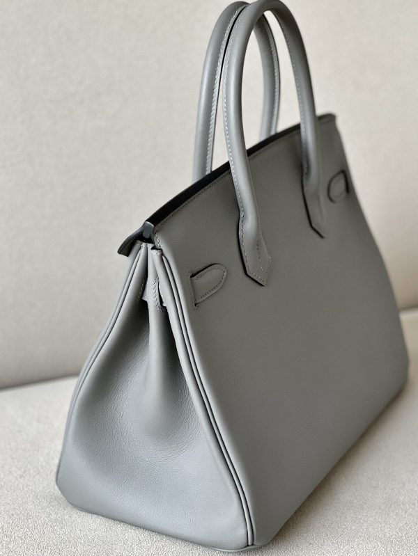 Birkin 30 Swift Gris Meyer 0L Palladium Hardware - Image 5