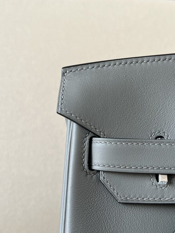 Birkin 30 Swift Gris Meyer 0L Palladium Hardware - Image 7