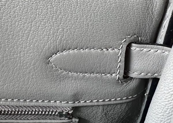 Birkin 30 Swift Gris Meyer 0L Palladium Hardware - Image 9