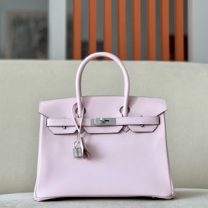 Birkin 30 Swift Mauve Pale 09 Palladium Hardware