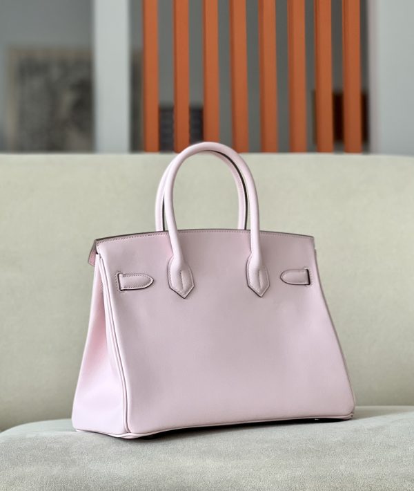 Birkin 30 Swift Mauve Pale 09 Palladium Hardware - Image 3