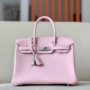 Birkin 30 Swift Rose Sakura 3Q Palladium Hardware