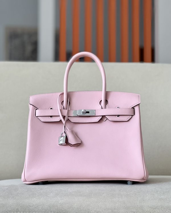 Birkin 30 Swift Rose Sakura 3Q Palladium Hardware