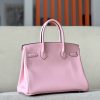 Birkin 30 Swift Rose Sakura 3Q Palladium Hardware - Image 3
