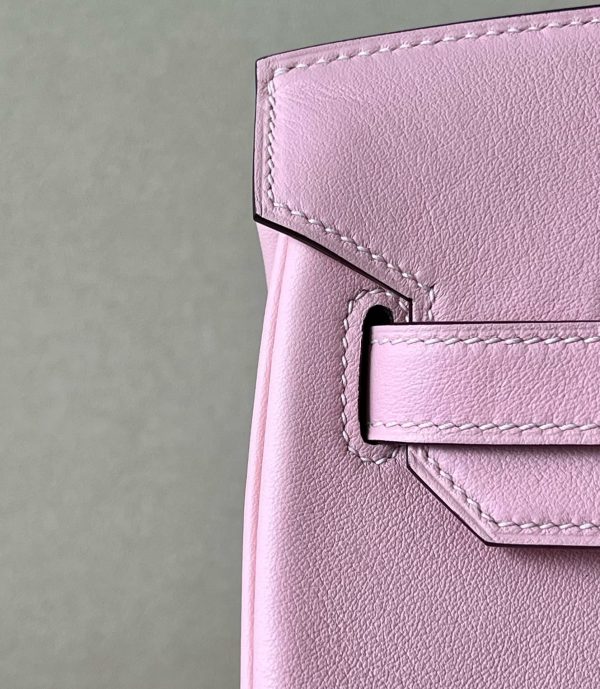 Birkin 30 Swift Rose Sakura 3Q Palladium Hardware - Image 6