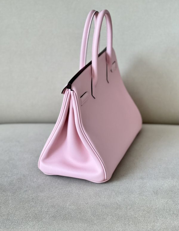 Birkin 30 Swift Rose Sakura 3Q Palladium Hardware - Image 8