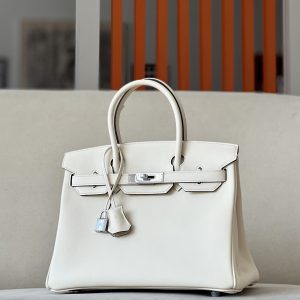Birkin 30 Swift Nata I2 Palladium Hardware