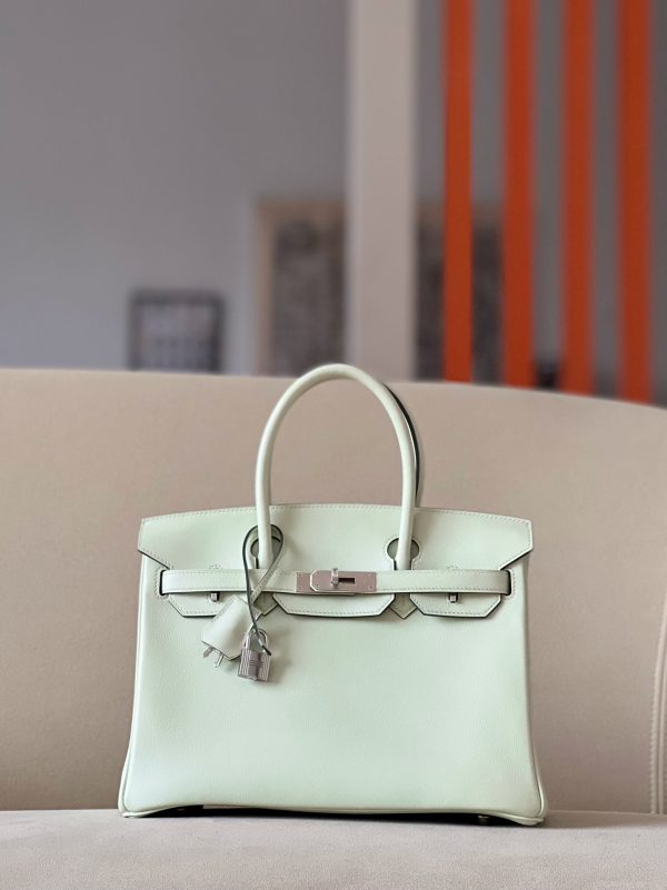 Birkin 30 Swift Vert Fizz 0S Palladium Hardware