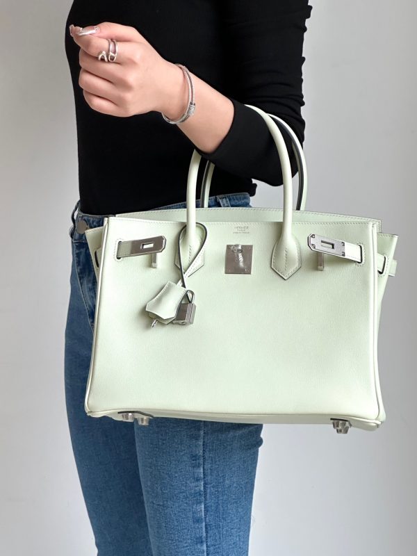 Birkin 30 Swift Vert Fizz 0S Palladium Hardware - Image 5