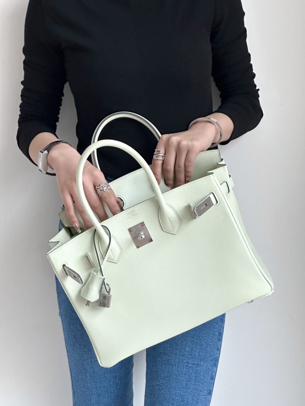 Birkin 30 Swift Vert Fizz 0S Palladium Hardware - Image 6