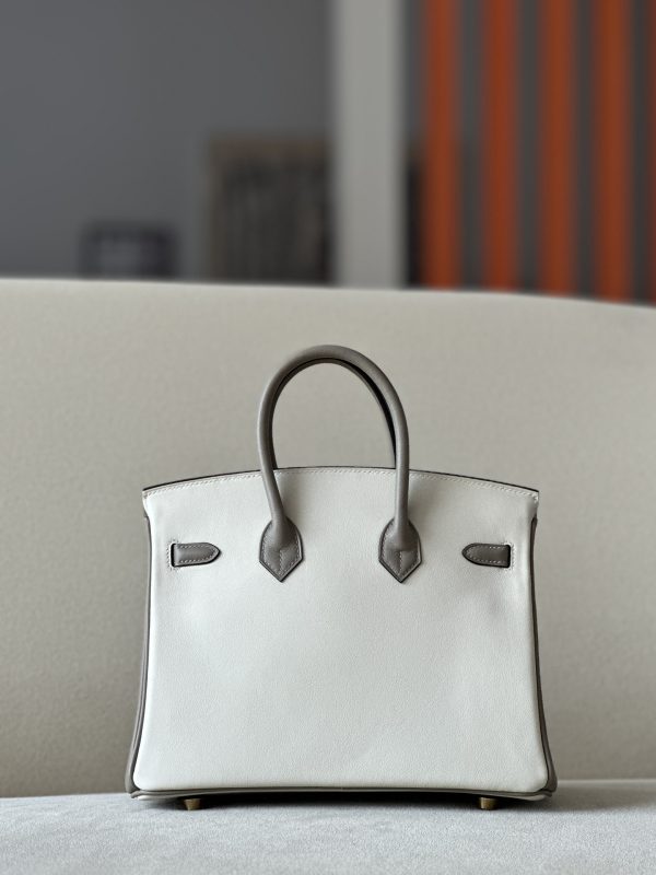 Birkin HSS 25 Swift Beton 8L And Gris Asphalt M8 Gold Hardware - Image 6