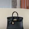 Birkin 25 Swift Noir 89 Gold Hardware