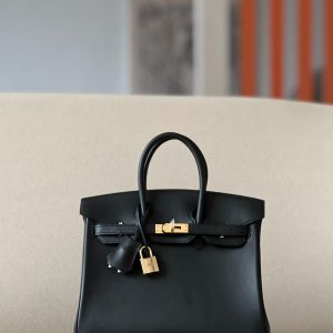 Birkin 25 Swift Noir 89 Gold Hardware
