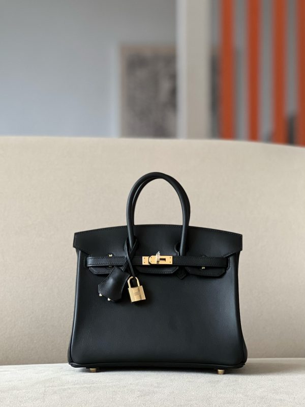 Birkin 25 Swift Noir 89 Gold Hardware