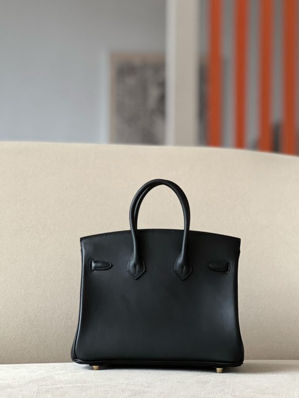Birkin 25 Swift Noir 89 Gold Hardware - Image 3