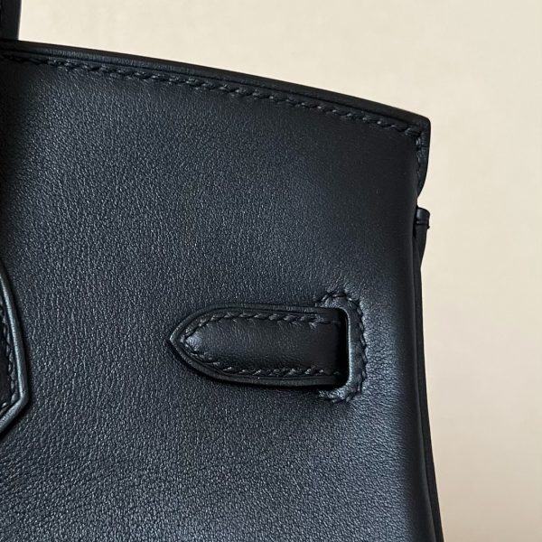 Birkin 25 Swift Noir 89 Gold Hardware - Image 5