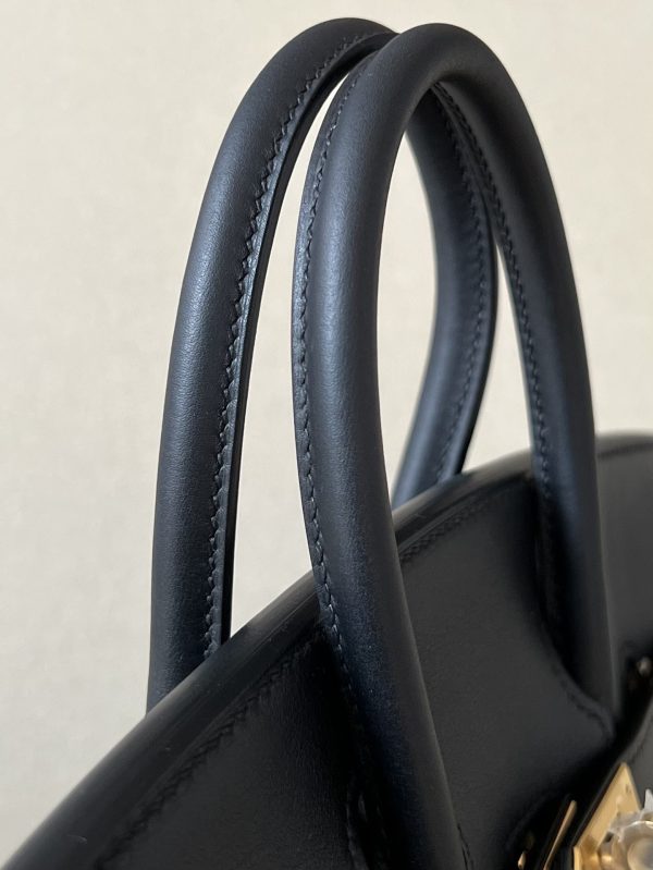 Birkin 25 Swift Noir 89 Gold Hardware - Image 7
