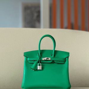 Birkin 25 Swift Menthe 6W Palladium Hardware