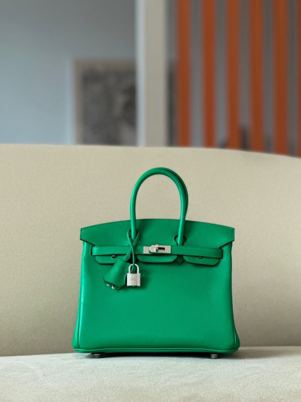 Birkin 25 Swift Menthe 6W Palladium Hardware