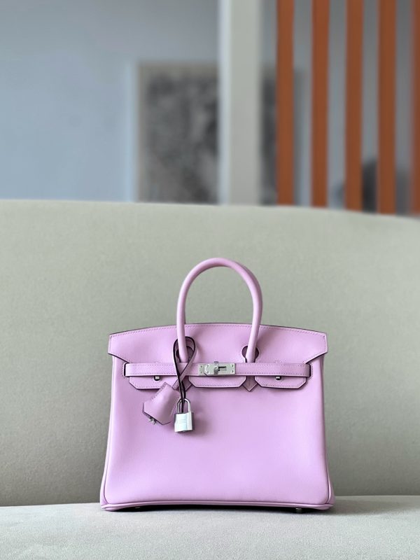Birkin 25 Swift Mauve Sylvestre X9 Palladium Hardware