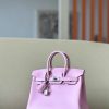 Birkin 25 Swift Mauve Sylvestre X9 Palladium Hardware - Image 2