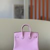 Birkin 25 Swift Mauve Sylvestre X9 Palladium Hardware - Image 3