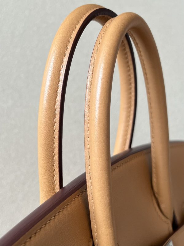 Birkin 25 Swift Biscuit 4B Palladium Hardware - Image 4
