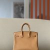 Birkin 25 Swift Biscuit 4B Palladium Hardware - Image 11