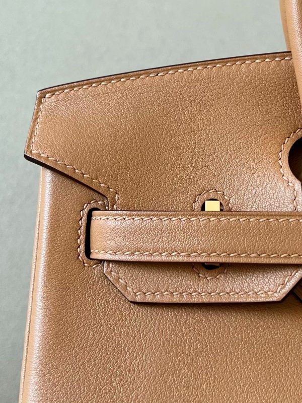 Birkin 25 Swift Chai 0M Gold Hardware - Image 7