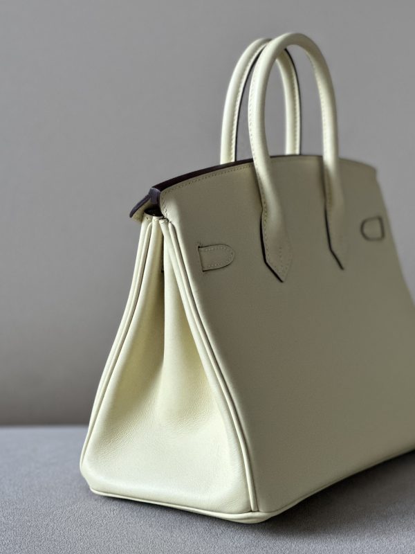 Birkin 25 Swift Jaune Poussin 1Z Palladium Hardware - Image 4