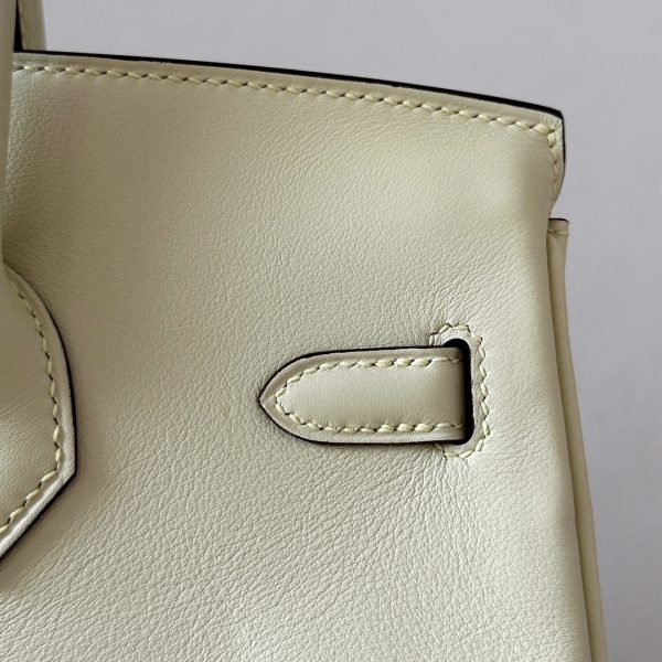 Birkin 25 Swift Jaune Poussin 1Z Palladium Hardware - Image 7