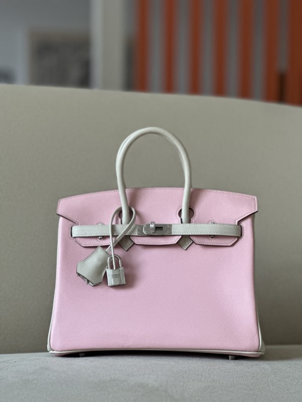 Birkin HSS 25 Swift Pink 5P And Nata I2 Palladium Hardware