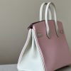 Birkin HSS 25 Swift Pink 5P And Nata I2 Palladium Hardware - Image 2