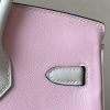 Birkin HSS 25 Swift Pink 5P And Nata I2 Palladium Hardware - Image 6