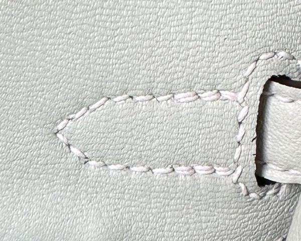 Birkin HSS 25 Swift Pink 5P And Nata I2 Palladium Hardware - Image 9