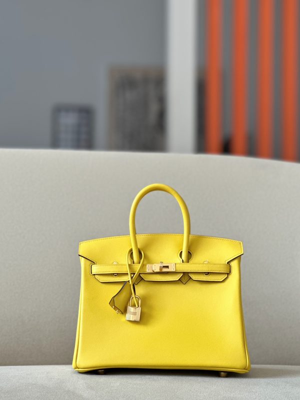 Birkin 25 Swift Jaune De Naples 9O Gold Hardware