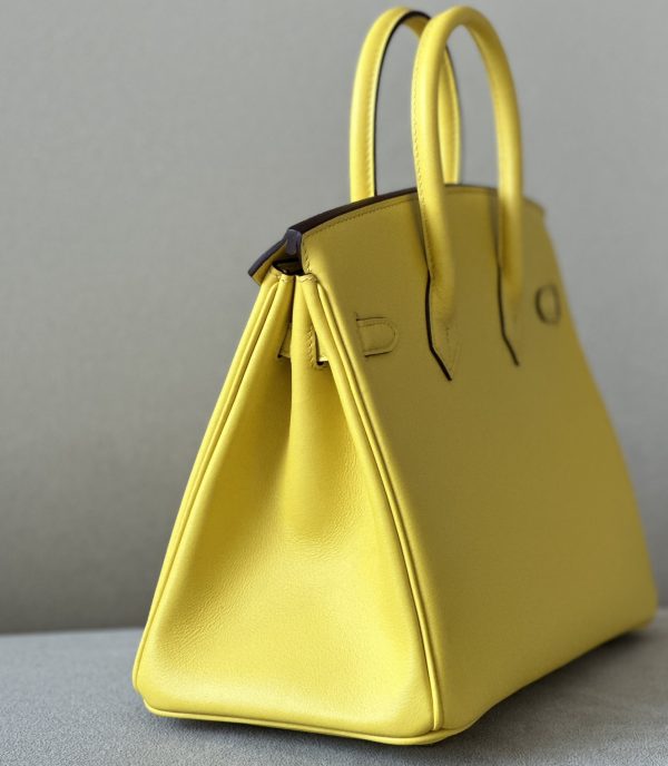 Birkin 25 Swift Jaune De Naples 9O Gold Hardware - Image 5