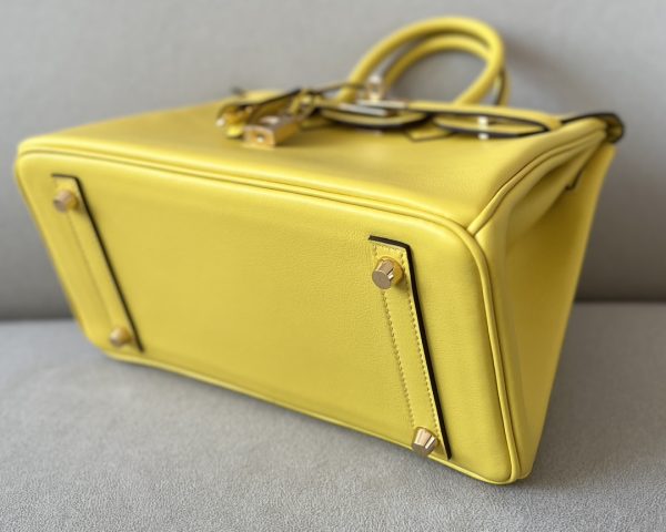 Birkin 25 Swift Jaune De Naples 9O Gold Hardware - Image 7