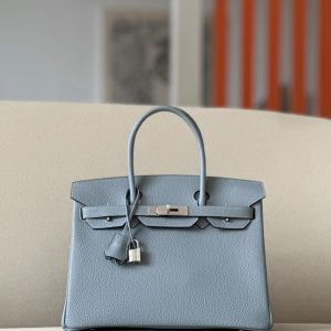 Birkin 30 Togo Bleu Lin(J7) Palladium Hardware