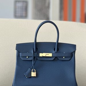 Birkin 30 Togo Blue Saphir (73) Gold Hardware