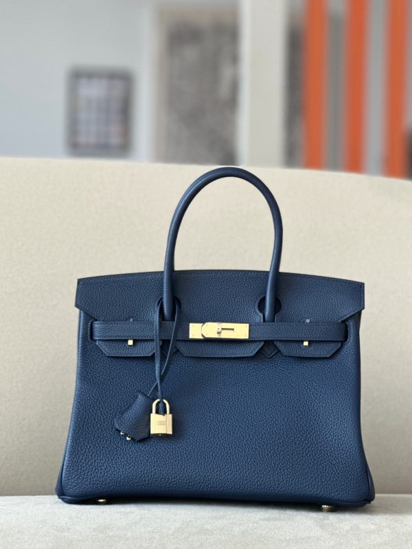 Birkin 30 Togo Blue Saphir (73) Gold Hardware