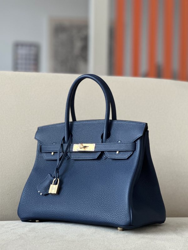Birkin 30 Togo Blue Saphir (73) Gold Hardware - Image 2