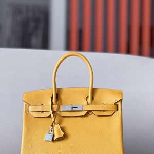 Birkin 30 Togo Jaune Amber (9D) Palladium Hardware