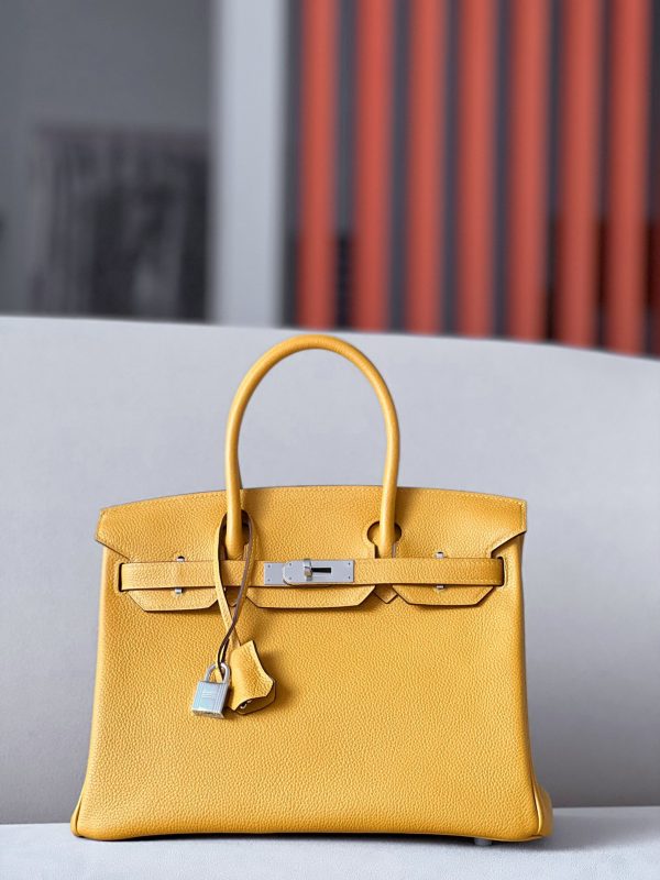 Birkin 30 Togo Jaune Amber (9D) Palladium Hardware