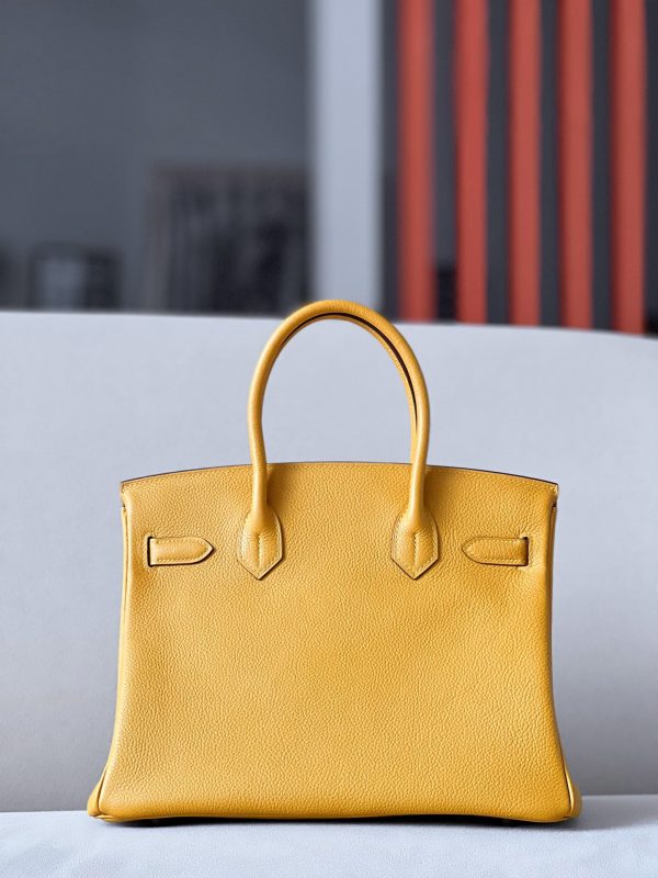 Birkin 30 Togo Jaune Amber (9D) Palladium Hardware - Image 10