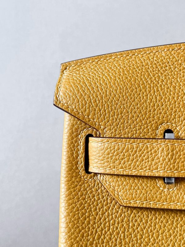 Birkin 30 Togo Jaune Amber (9D) Palladium Hardware - Image 9